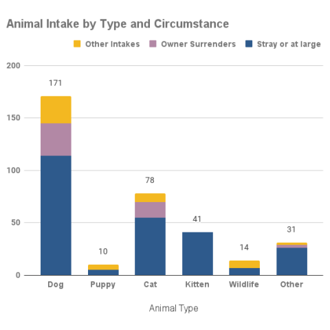 April 2022 Intake by Type and Circumstance