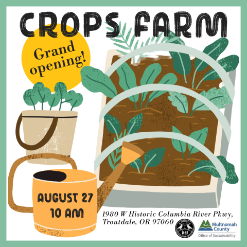 Crops Farm Grand Reopening graphic