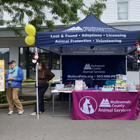 Volunteers at Portland Parkways Outreach Event