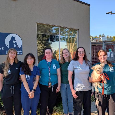 Members of the Animal Health team at Multnomah County Animal Services