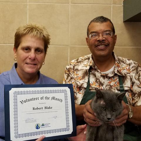 Robert B and Jackie R with Axle