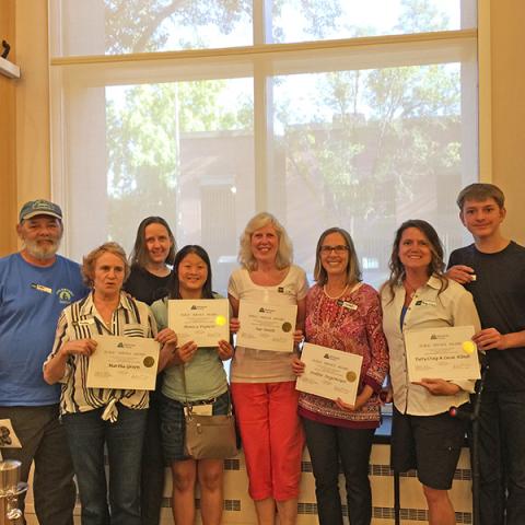 Volunteers at the 2017 Awards Ceremony