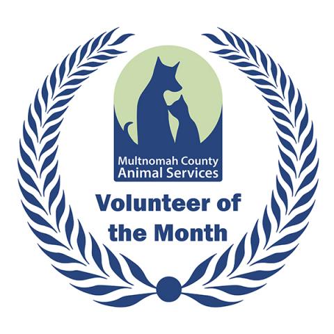 Volunteer of the Month logo
